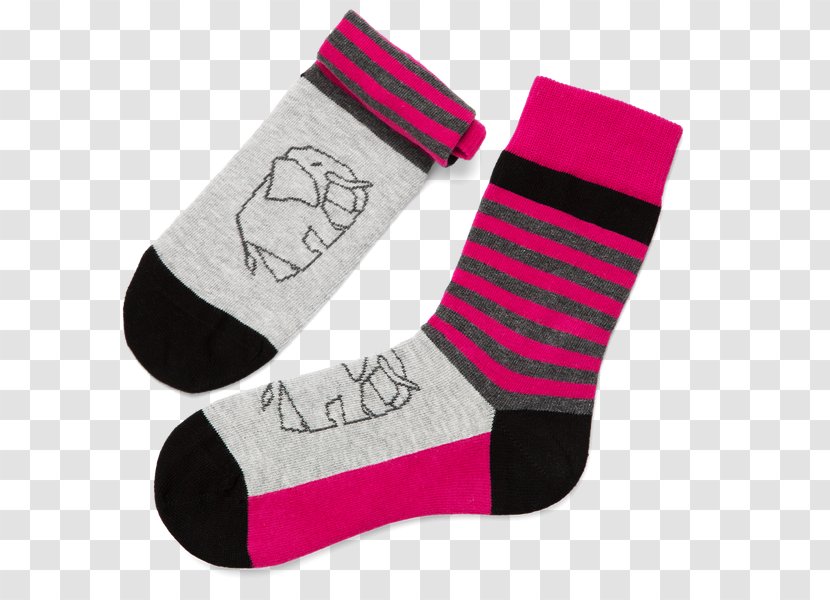 Sock Rhinoceros Clothing Accessories Unicorn - Animal Product - Argyle Pattern Transparent PNG
