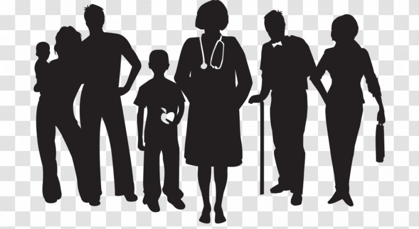 Family Medicine Health Care Primary Physician - Black And White Transparent PNG
