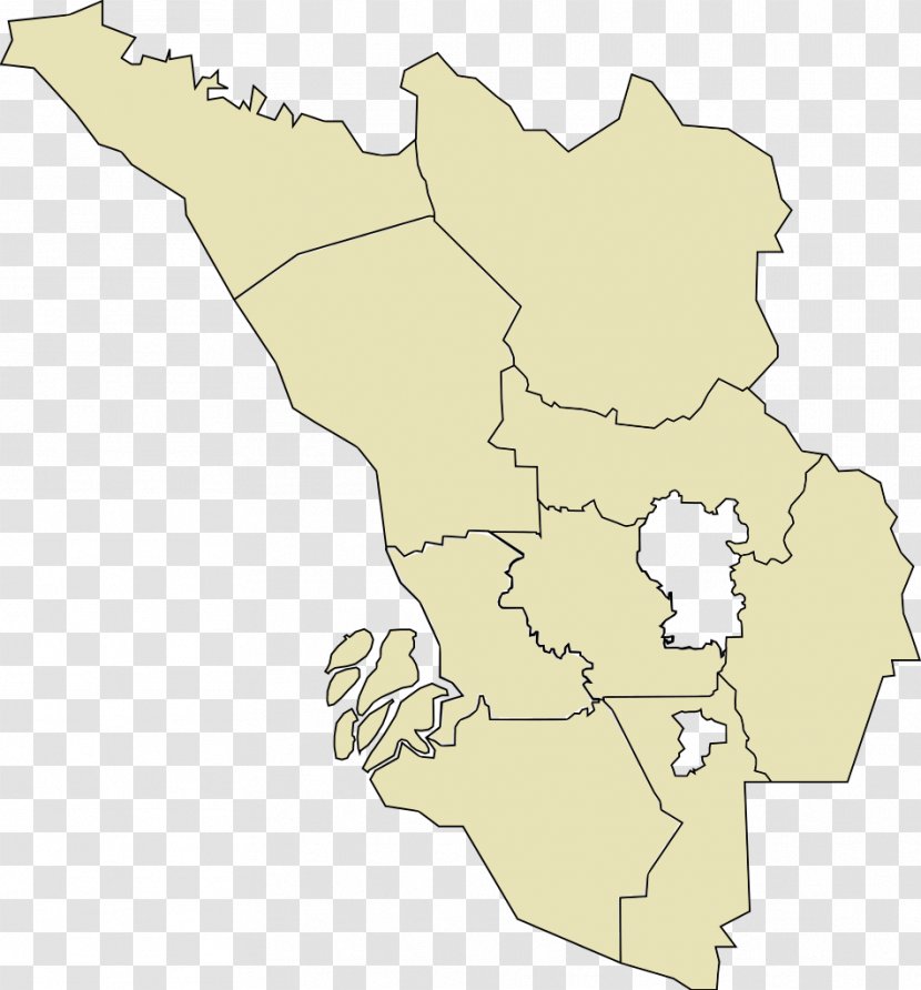 Kuala Selangor Sepang District Hulu Langat Petaling - Administrative Maps Transparent PNG
