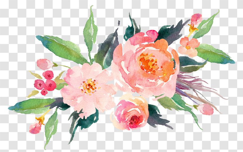 Watercolour Flowers Watercolor Painting Flower Bouquet Art - Zazzle Transparent PNG