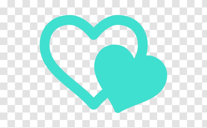 Heart Symbol Love - Watercolor - Turquoise Transparent PNG