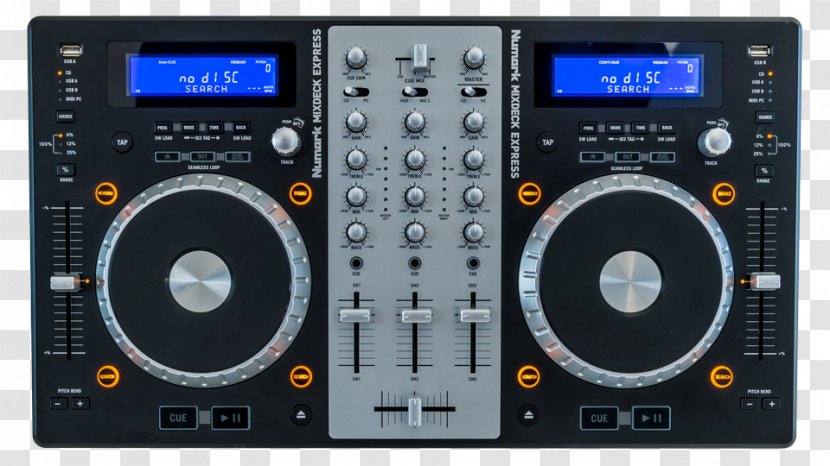 DJ Controller Disc Jockey Virtual Audio Mixers - Computer Software - Mixing Transparent PNG
