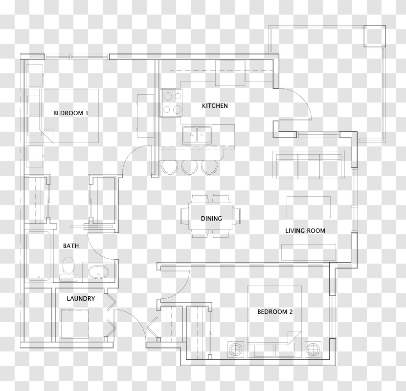 Floor Plan House - Design Transparent PNG