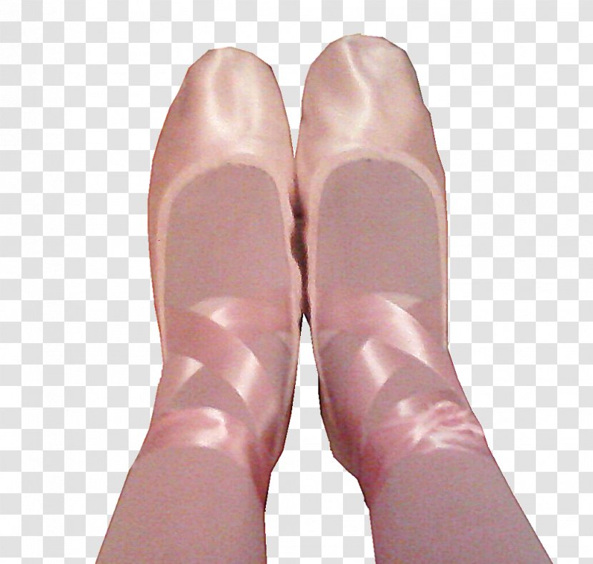 Shoe Finger Ankle Peach - Heart - Sapatilha Transparent PNG