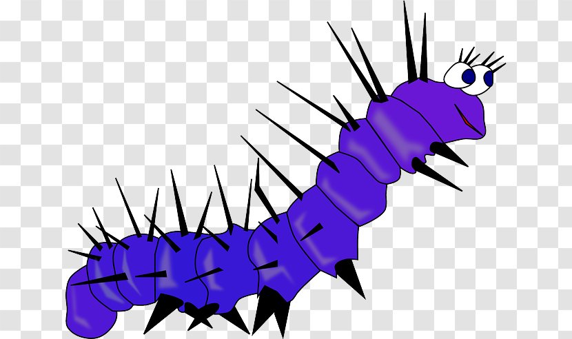 Butterfly Caterpillar Clip Art - Purple Transparent PNG