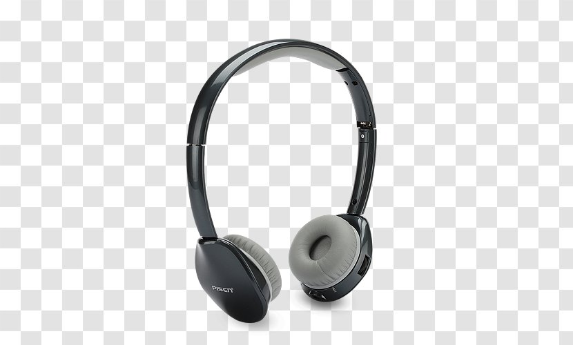 Headphones Headset Stereophonic Sound Wireless - Gray Black Transparent PNG