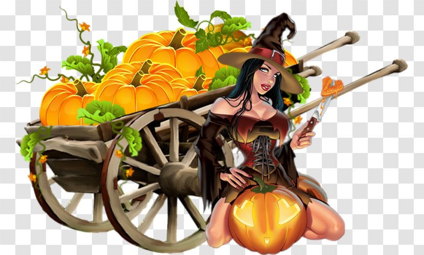 Pumpkin Halloween Drawing - Muchachas Transparent PNG