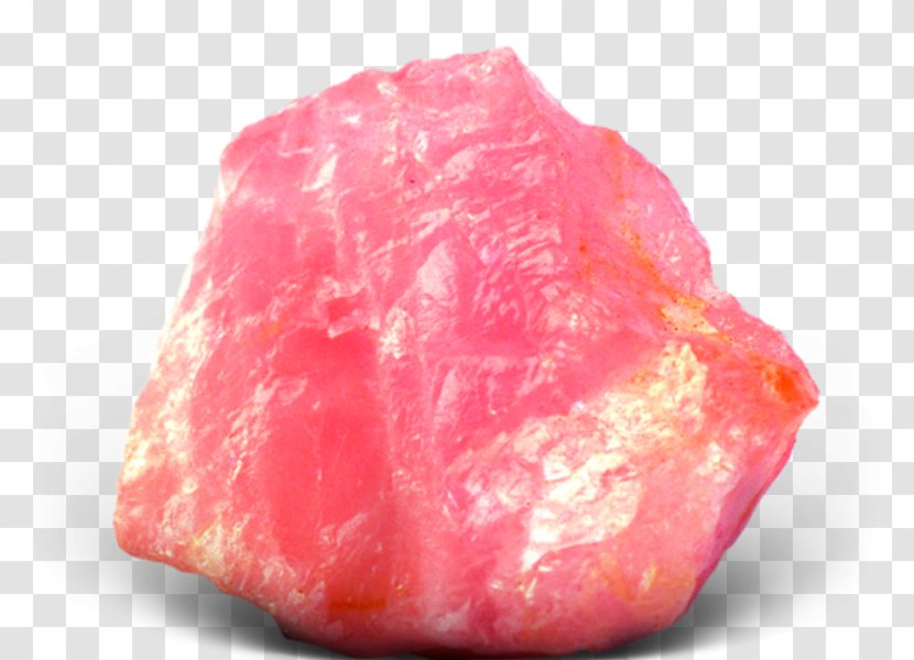 Rose Quartz Pink Mineral Stone - Cartoon Transparent PNG