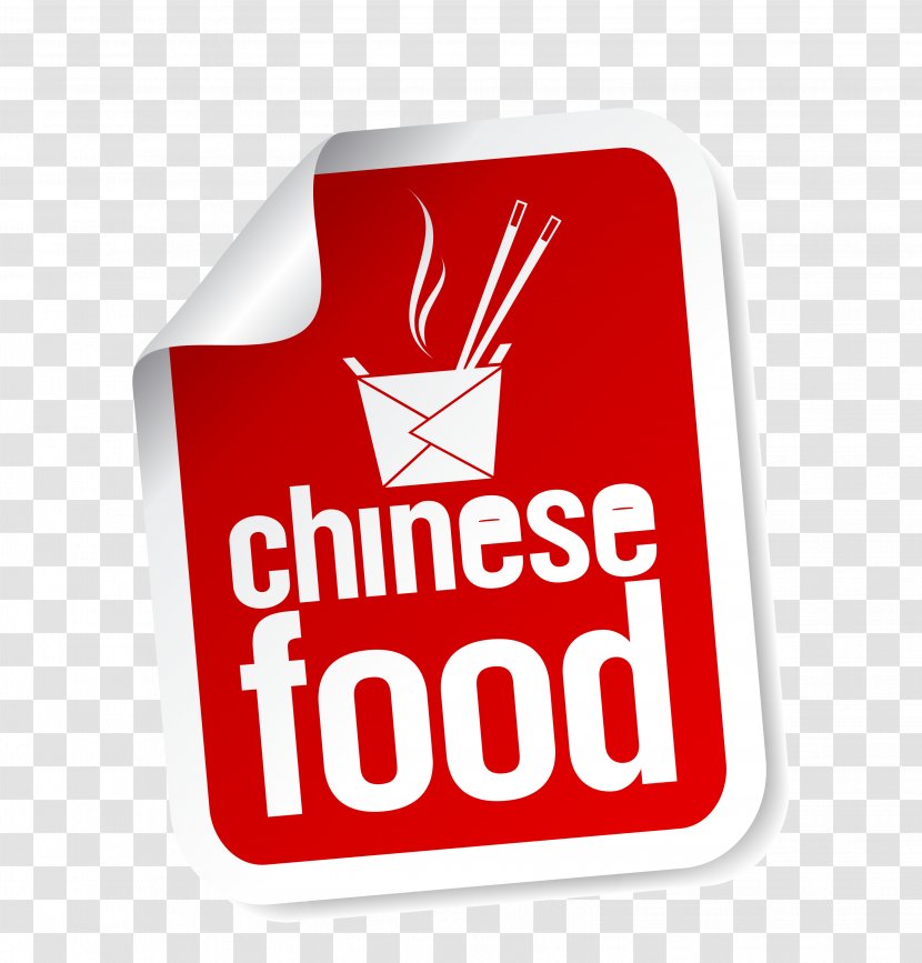 Chinese Cuisine Take-out Asian Fast Food Japanese - Stock - Red Square Tag Transparent PNG