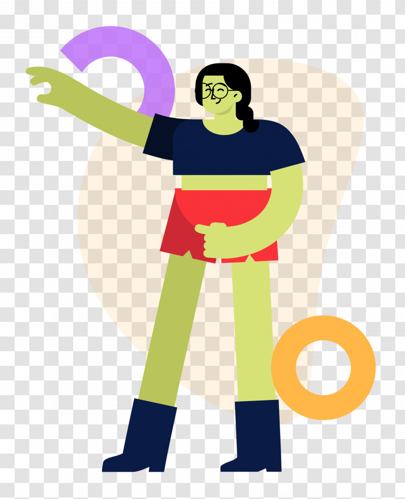 Cartoon Character Yellow Human Joint Transparent PNG