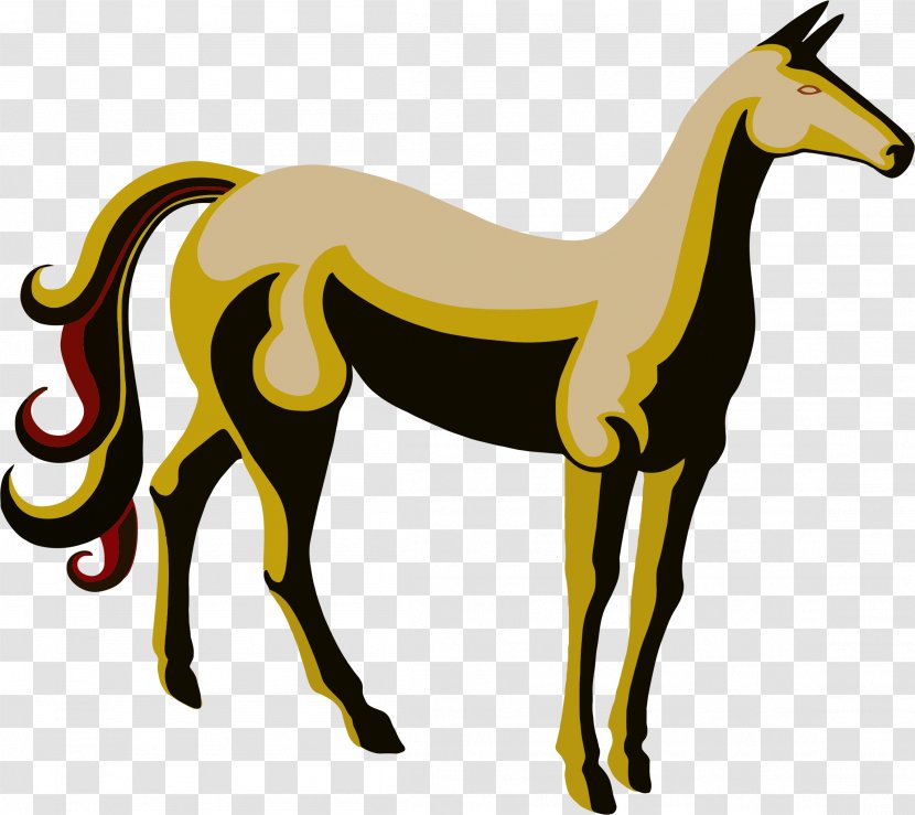 Clip Art Mustang Equestrian Vector Graphics Rearing - Mane - Ride Or Die Transparent PNG