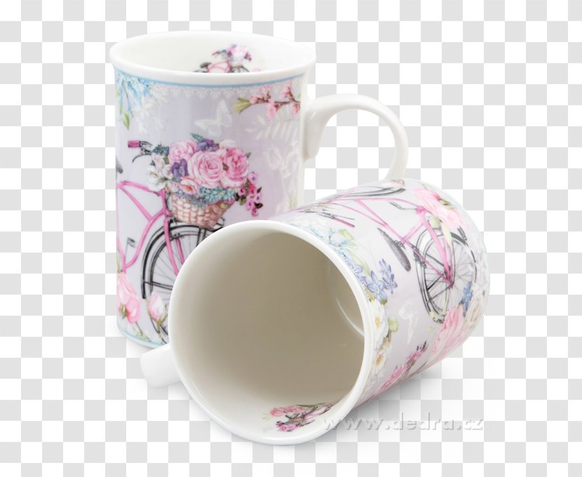 Coffee Cup Length Edison Screw Porcelain Material - Drinkware - Bicycle Flower Transparent PNG