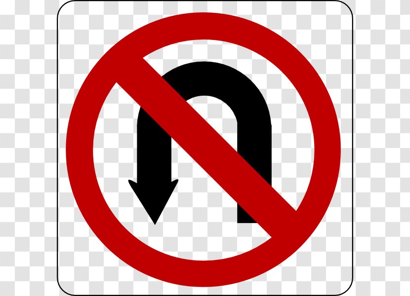 Traffic Sign U-turn Road - Turning Cliparts Transparent PNG