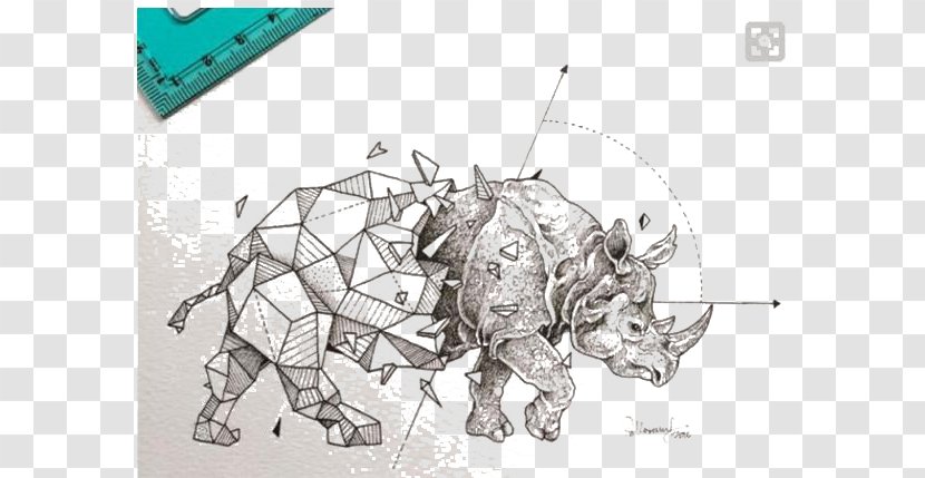 Philippines Sketchy Stories: The Sketchbook Art Of Kerby Rosanes Geometry Drawing Shape - Hand Drawn Rhino Transparent PNG