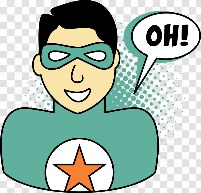 Clark Kent Cartoon Clip Art - Drawing - Star Superman Transparent PNG