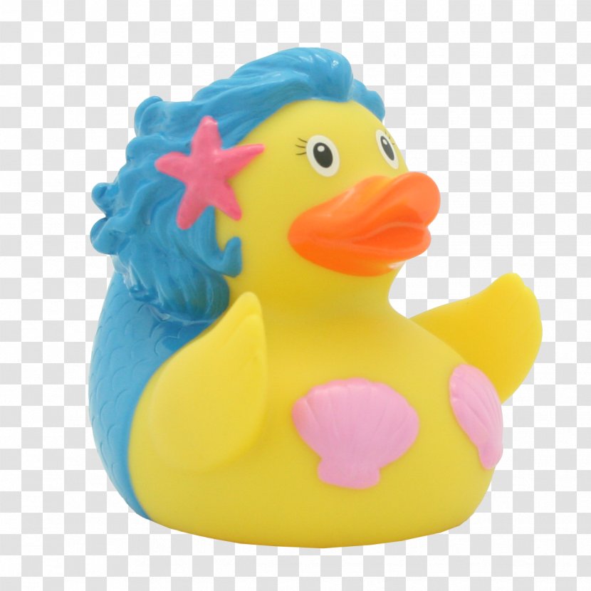 Rubber Duck Toy Bathtub Bathing - Mermaid Transparent PNG