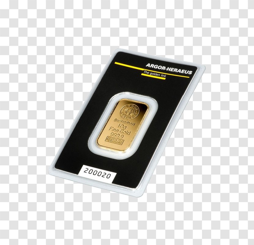 Switzerland Gold Bar Argor Heraeus - Silver Transparent PNG