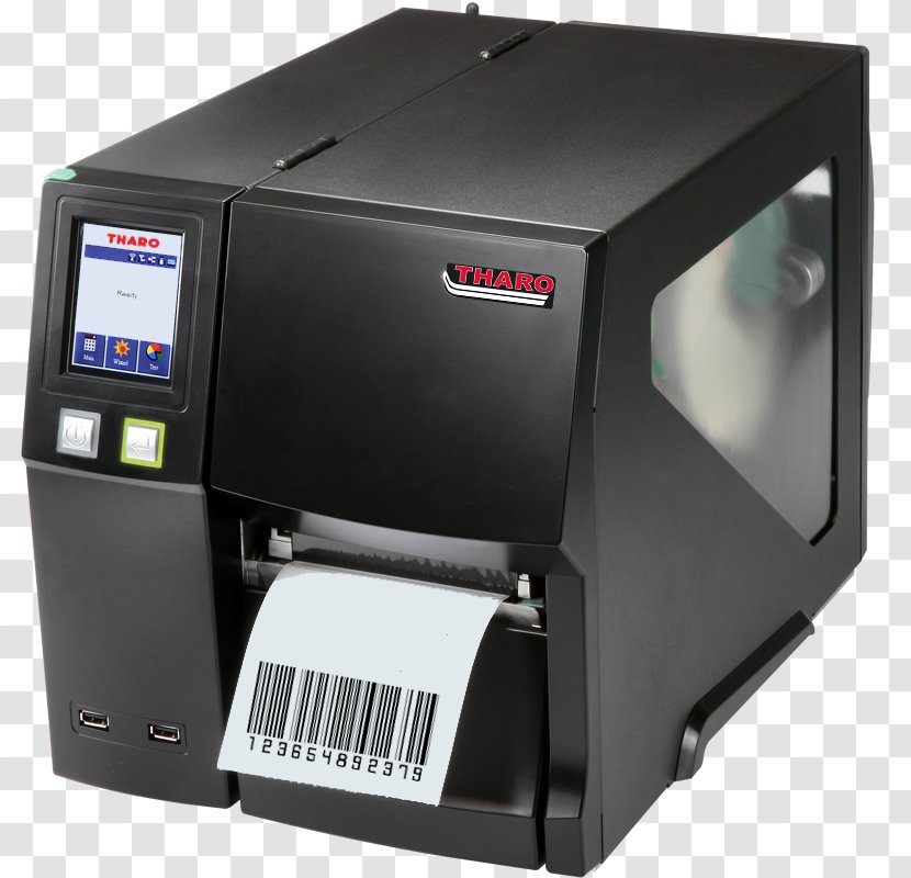 Label Printer Thermal-transfer Printing Industrial Touchscreen Barcode ZX1200i - Laser Transparent PNG