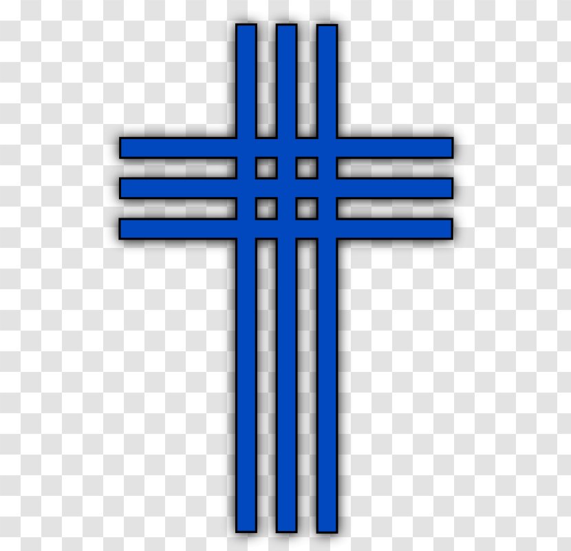 Christian Cross Celtic Clip Art - Blue - Drawing Clipart Transparent PNG