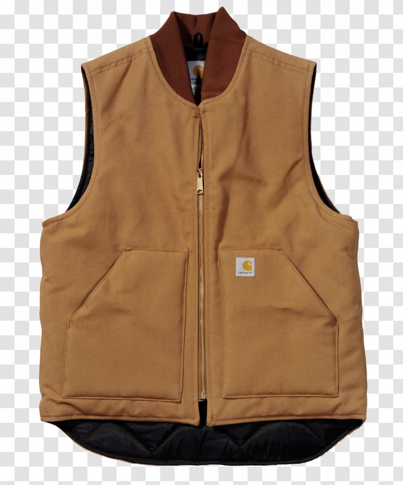 Gilets T-shirt Jacket Carhartt Waistcoat - Outerwear Transparent PNG