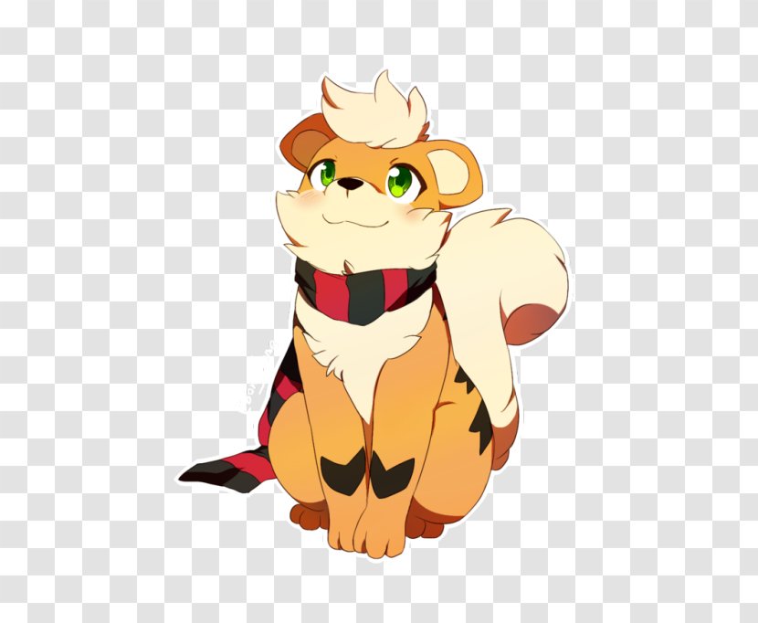 Lion Growlithe Arcanine Pokémon Pokédex - Heart Transparent PNG