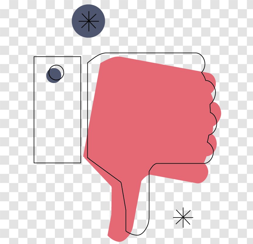 Product Design Clip Art Thumb - Pink Transparent PNG