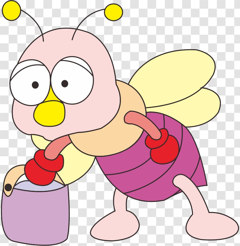 Bee Cartoon Clip Art - Watercolor Transparent PNG