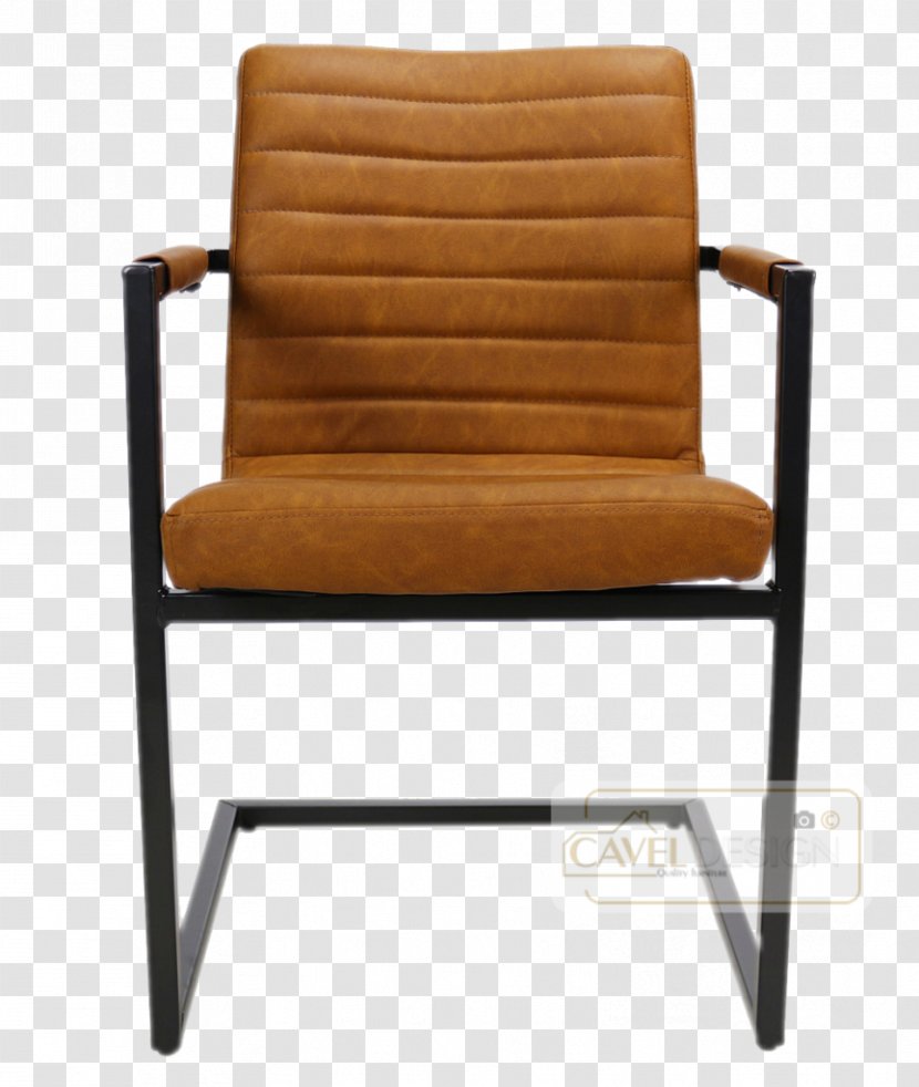 Eetkamerstoel Chair Metal Cognac Industry - Office Desk Chairs Transparent PNG