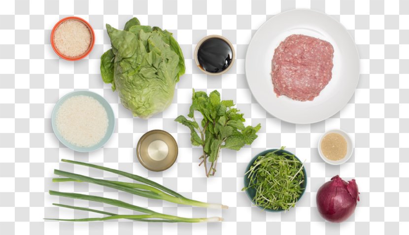 Meatball Asian Cuisine Vegetarian Recipe Broccoli - Garnish - Butterhead Lettuce Transparent PNG