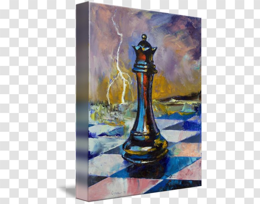 Chess Queen Art Painting Canvas - Still Life Transparent PNG