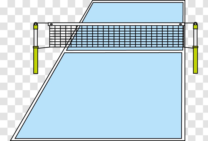 Volleyball Court Sports Venue Illustration - Competition Transparent PNG