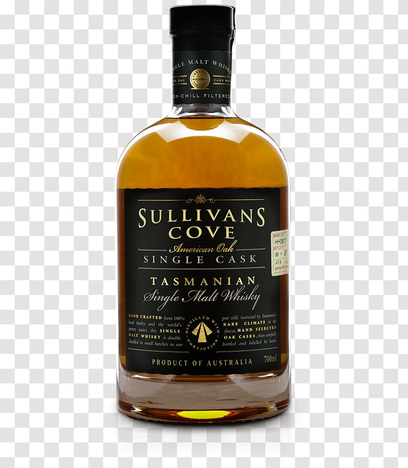 Liqueur Whiskey Sullivans Cove Single Malt Whisky Scotch - Barrel - Cask Transparent PNG