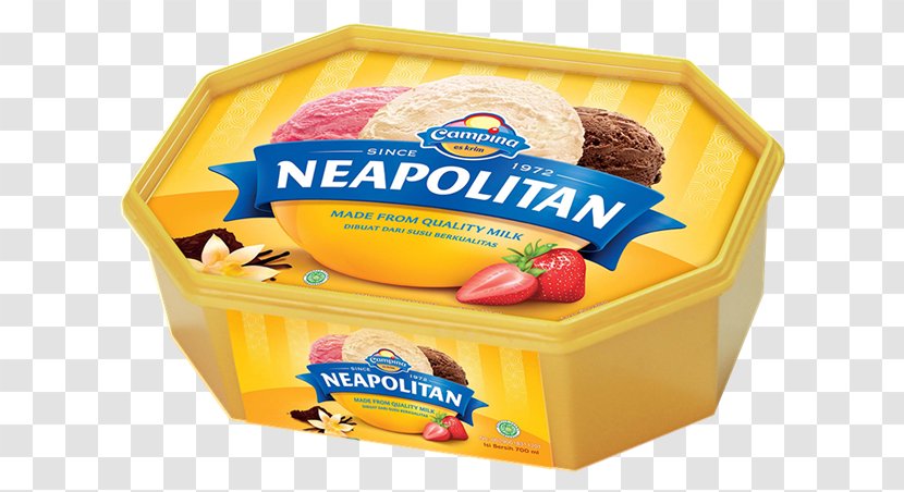 Campina Ice Cream Indus Neapolitan Wall's - Package Transparent PNG