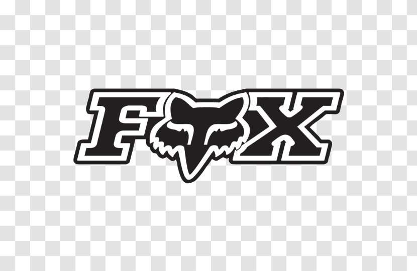 Fox Racing Decal Sticker Clothing - Black And White - Car Transparent PNG