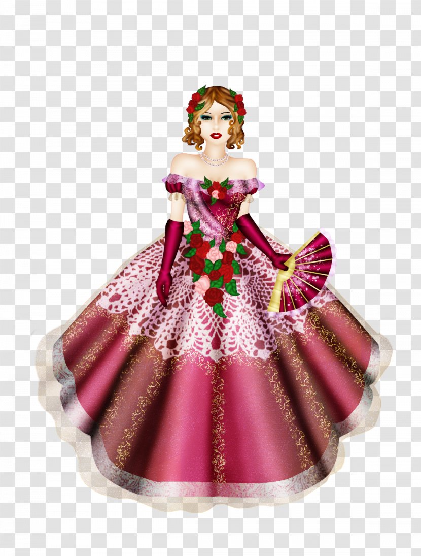 Barbie Costume Design Christmas Ornament Magenta Transparent PNG