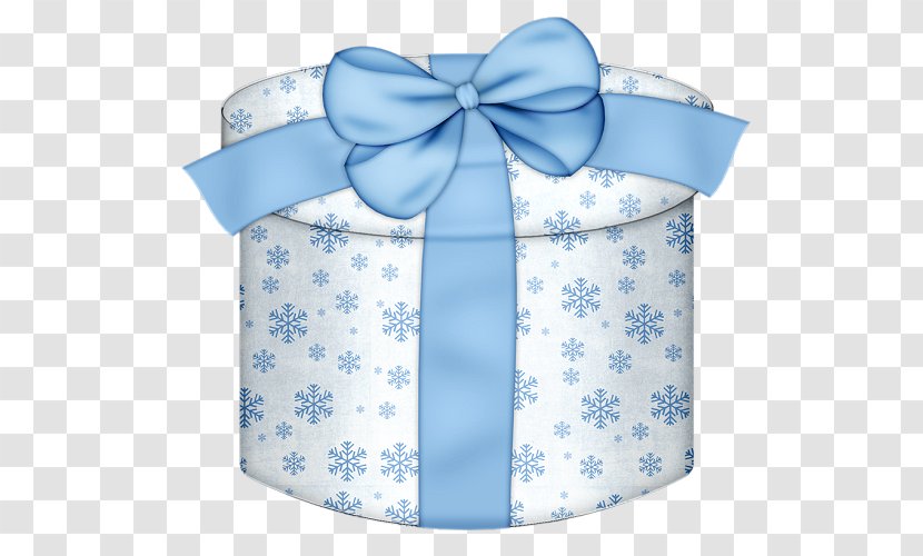 Gift Blue Clip Art - Decorative Box - White And Round Clipart Transparent PNG