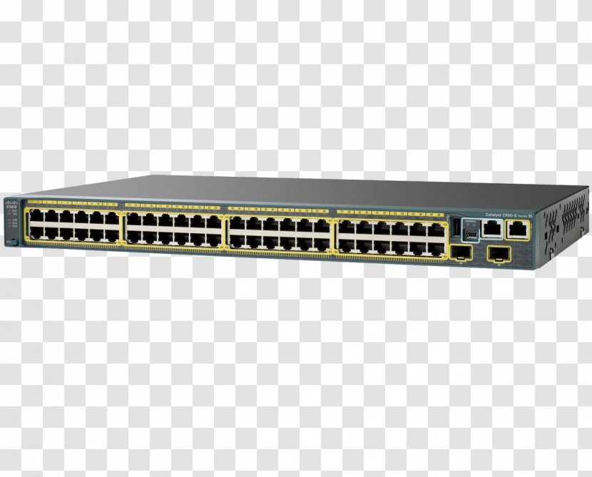 Cisco Catalyst Network Switch Gigabit Ethernet Small Form-factor Pluggable Transceiver Power Over - Router - Ports Transparent PNG