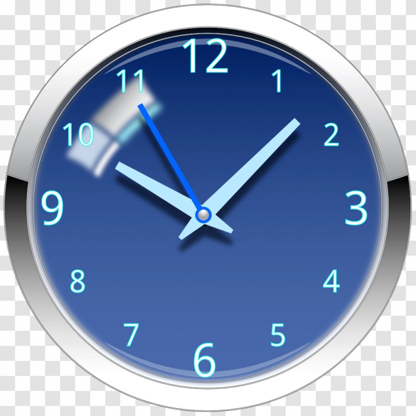 Alarm Clocks Desktop Wallpaper Clip Art - Electric Blue - Clock Transparent PNG