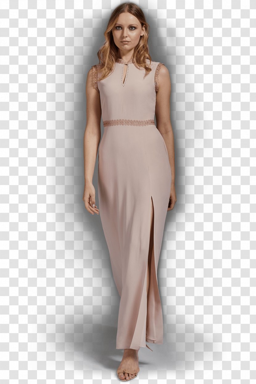 Maxi Dress Waist Fashion Design - Silhouette - Blush Dresses Transparent PNG