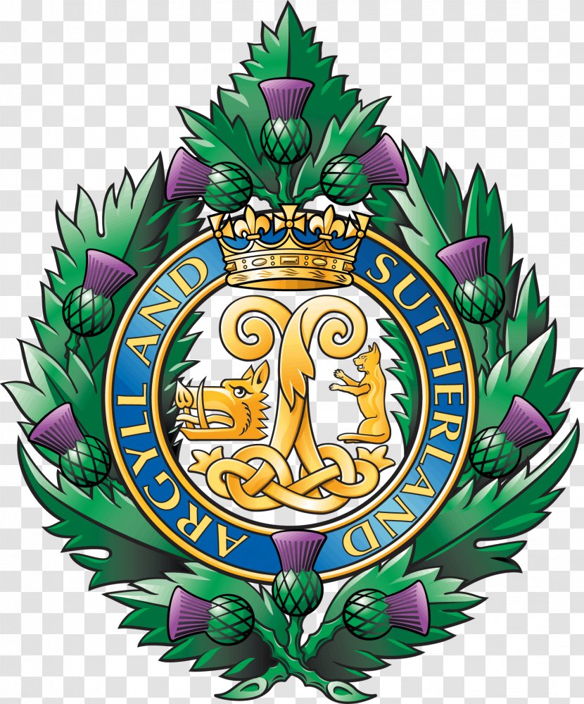 Royal Regiment Of Scotland Argyll And Sutherland Highlanders Military - Hms Transparent PNG