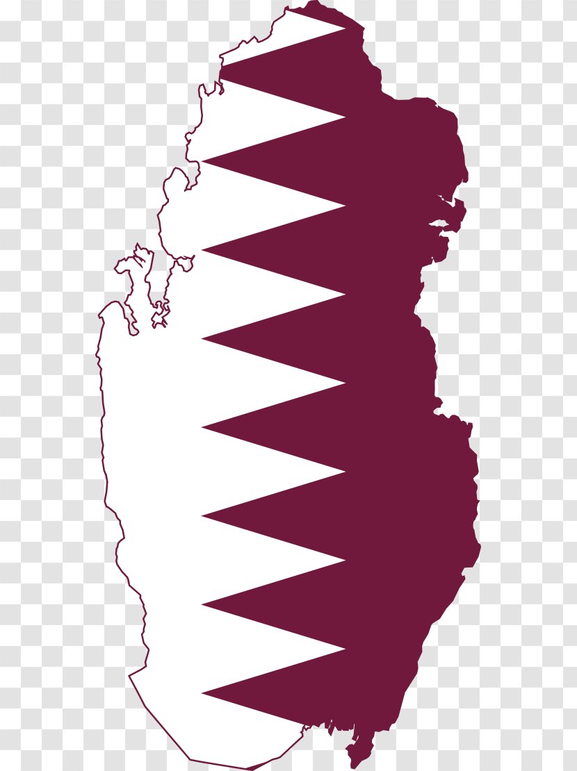 Flag Of Qatar Map - Antarctica Clipart Transparent PNG
