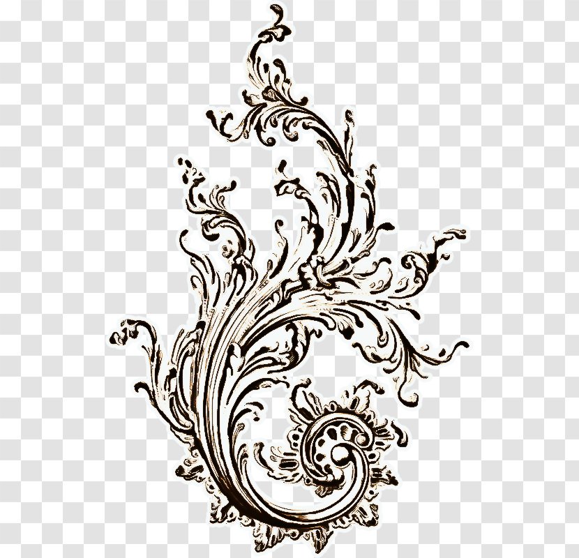 Tattoo Ornament - Line Art Adornment Transparent PNG