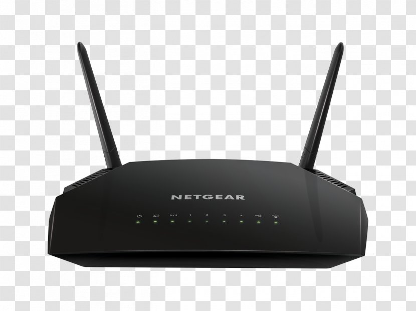 NETGEAR R6220 Wireless Router IEEE 802.11ac - Netgear Ac1600 Smart Wifi Dual Band Gigabit - Computer Network Transparent PNG