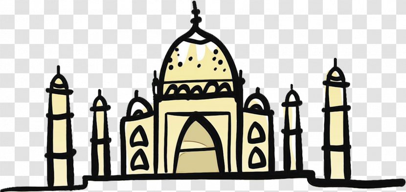 Taj Mahal Drawing - Arch Architecture Transparent PNG