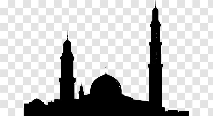 Sultan Qaboos Grand Mosque Ahmed Sheikh Zayed Masjid Kaaba - Monochrome Photography - Islam Transparent PNG