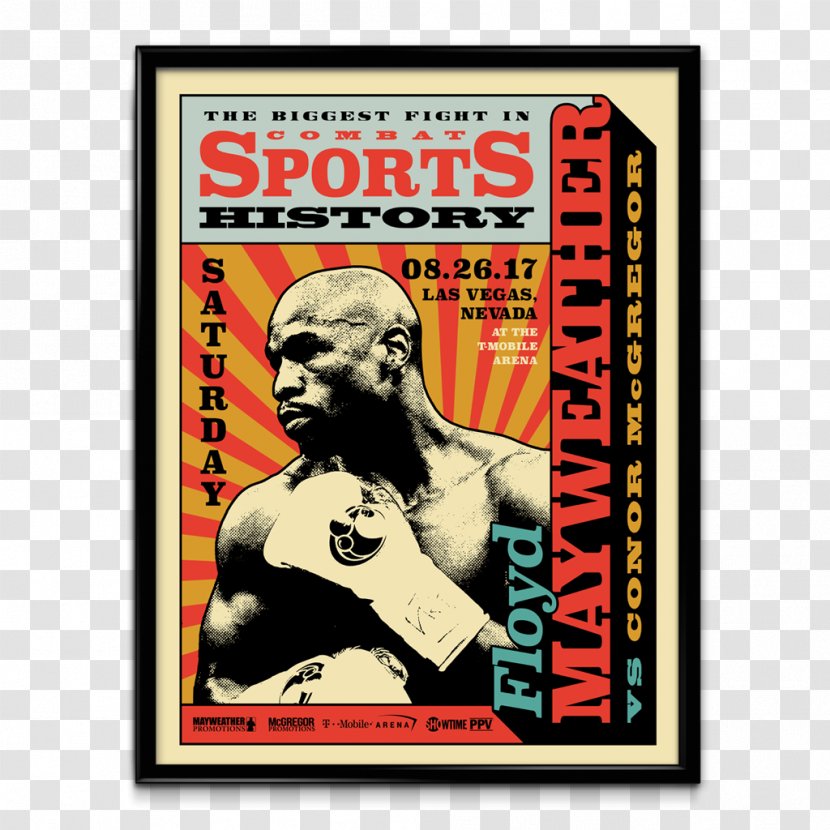 Floyd Mayweather Jr. Vs. Conor McGregor Marc J. Poster Las Vegas Boxing Pop-up Ad - Plenty Of Money Transparent PNG