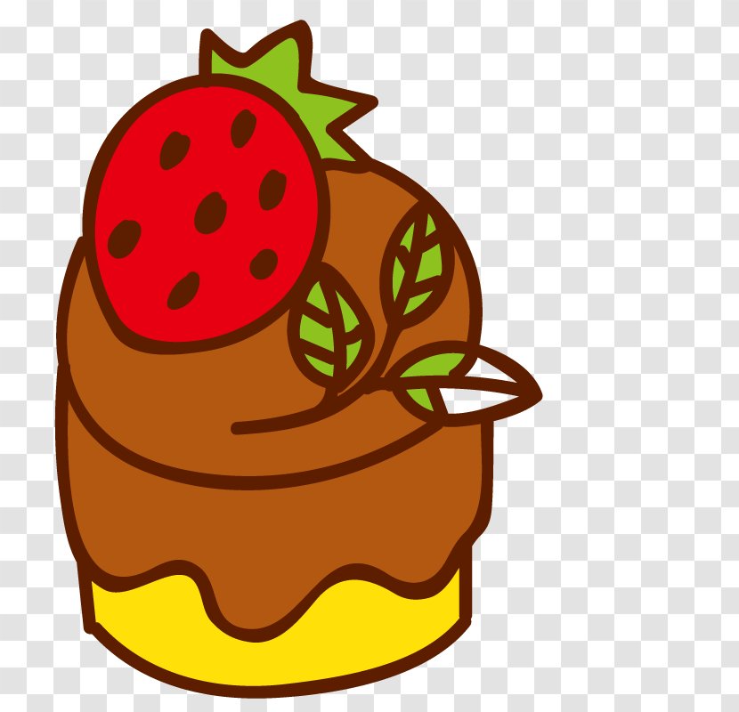 Strawberry Ice Cream Cake Clip Art - Chocolate Food Transparent PNG