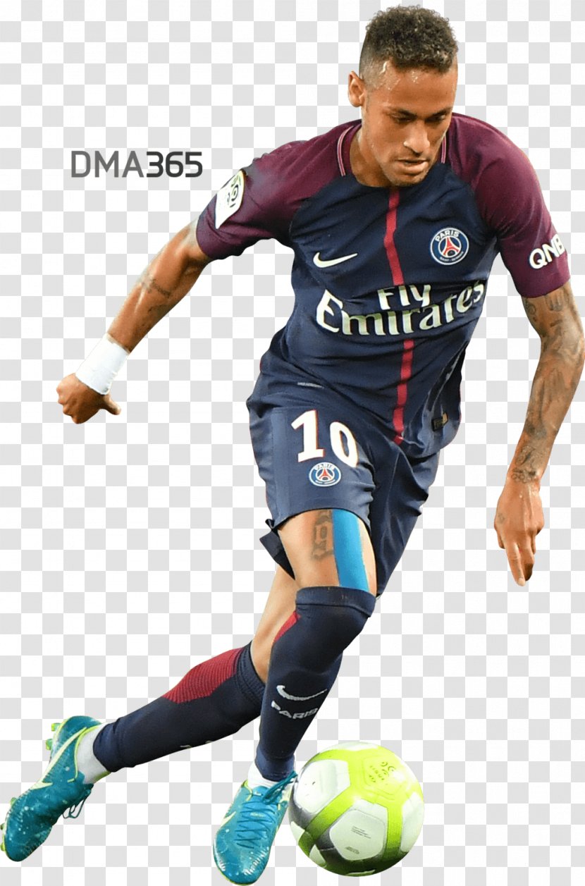 Neymar Paris Saint-Germain F.C. FC Barcelona Santos Football Player - Jersey Transparent PNG