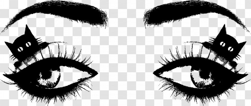 Eyelash Extensions Face Halloween Eyebrow Monster - Silhouette - Ya Transparent PNG