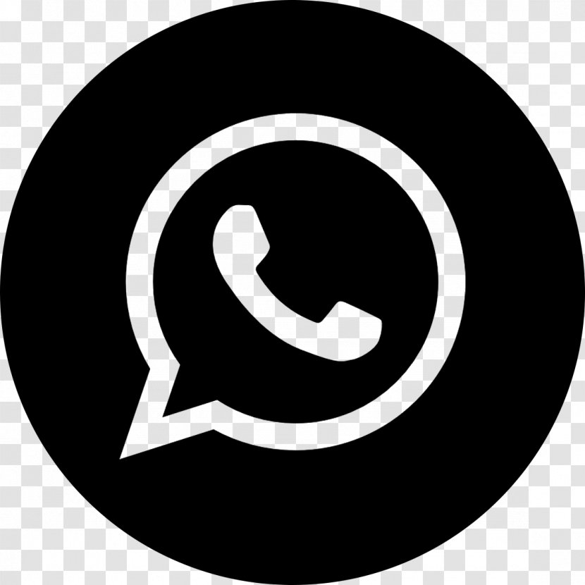 Social Media Vector Graphics WhatsApp Facebook Messenger - Black And White Transparent PNG
